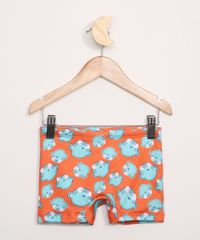 Sunga-Infantil-Boxer-Estampado-de-Peixes-com-Protecao-UV50--Laranja-9966186-Laranja_1