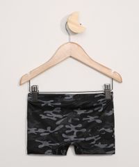 Sunga-Infantil-Boxer-Jurassic-Park-Estampado-Camuflado-com-Protecao-UV50--Preta-9966213-Preto_2