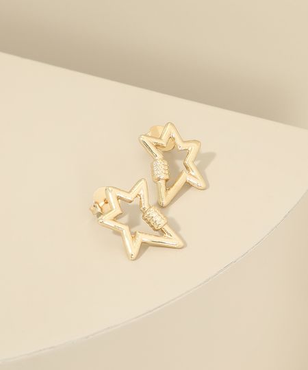 Brinco-Feminino-de-Estrela-Dourado-9975281-Dourado_1