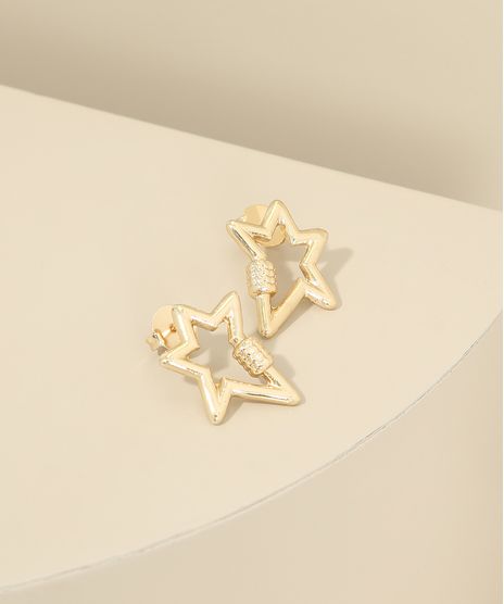 Brinco-Feminino-de-Estrela-Dourado-9975281-Dourado_1