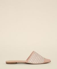Mule-Feminino-Via-Uno-Texturizado-Bico-Fino-Bege-9980123-Bege_2