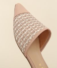 Mule-Feminino-Via-Uno-Texturizado-Bico-Fino-Bege-9980123-Bege_3