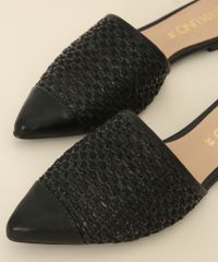 Mule-Feminino-Via-Uno-Texturizado-Bico-Fino-Preto-9980126-Preto_3