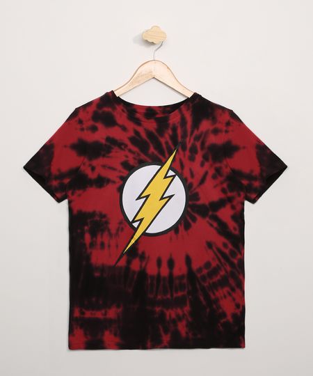 Camiseta-Juvenil-Flash-Estampada-Tie-Dye-Manga-Curta-Gola-Careca-Vermelha-9969689-Vermelho_1 Camiseta-Juvenil-Flash-Estampada-Tie-Dye-Manga-Curta-Gola-Careca-Vermelha-9969689-Vermelho_1