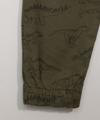Calca-de-Sarja-Infantil-Jogger-Estampada-de-Dinossauros-com-Bolsos-Verde-Militar-9971552-Verde_Militar_4