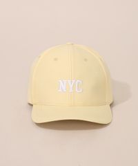 Bone-Masculino-com-Bordado--NYC--Aba-Curva-Amarelo-Claro-9966362-Amarelo_Claro_1