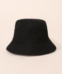 Chapéu Bucket Hat Preto de Sarja