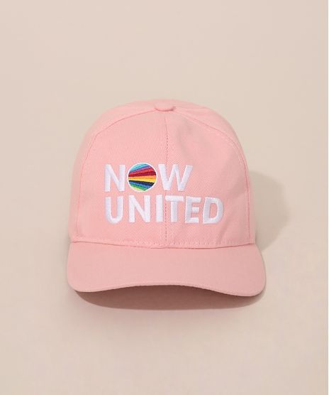 Bone-Juvenil-Now-United-com-Bordado-Aba-Curva-Rosa-9975138-Rosa_1
