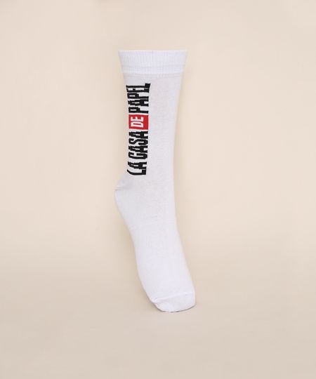 Meia-Masculina-La-Casa-de-Papel-Cano-Alto-Branca-9970169-Branco_1