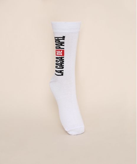 Meia-Masculina-La-Casa-de-Papel-Cano-Alto-Branca-9970169-Branco_1