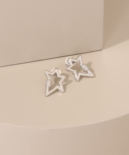 Brinco-Feminino-de-Estrela-Prateado-9975281-Prateado_1