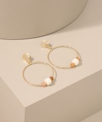 Brinco-Feminino-de-Argola-com-Pingentes-de-Micangas-Dourado-9976701-Dourado_1