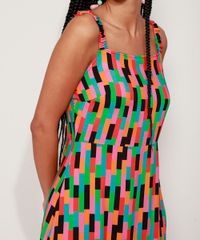 Vestido-Feminino-Midi-Estampado-Geometrico-com-Recorte-Alca-Media-Multicor-9970273-Multicor_4