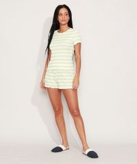 Pijama-Feminino-Listrado-Manga-Curta-Verde-9973675-Verde_3