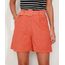 Bermuda-Feminina-Cintura-Alta-Alfaiatada-com-Cinto-Coral-9947550-Coral_1