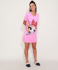 Camisola-Feminina-Florzinha-As-Meninas-Superpoderosas-Manga-Curta-Rosa-9972293-Rosa_3