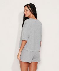 Pijama-Feminino-Manga-3-4-Cinza-Mescla-9973670-Cinza_Mescla_2