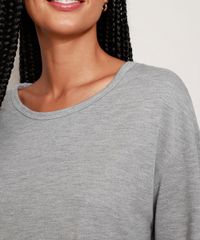 Pijama-Feminino-Manga-3-4-Cinza-Mescla-9973670-Cinza_Mescla_4