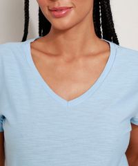 Camiseta-Feminina-Basica-Flame-Manga-Curta-Decote-V-Azul-8525926-Azul_4