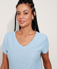Camiseta-Feminina-Basica-Flame-Manga-Curta-Decote-V-Azul-8525926-Azul_5
