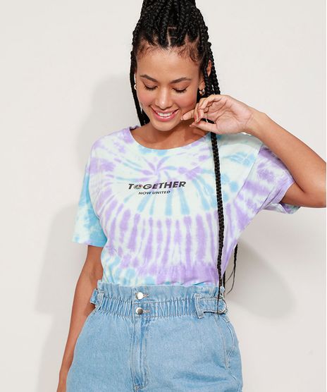 Camiseta-Feminina-Now-United-Estampada-Tie-Dye-Manga-Curta-Multicor-9976300-Multicor_1