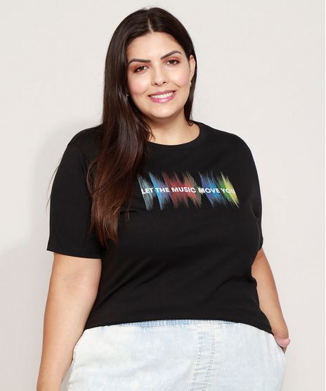 Camiseta-Feminina-Plus-Size-Now-United--Let-the-Music-Move-You--Manga-Curta-Decote-Redondo-Preta-9971362-Preto_1