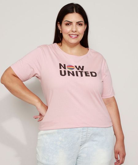 Camiseta-Feminina-Plus-Size-Now-United-Manga-Curta-Decote-Redondo-Rose-9971411-Rose_1 Camiseta-Feminina-Plus-Size-Now-United-Manga-Curta-Decote-Redondo-Rose-9971411-Rose_1