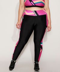 Calca-Legging-Feminina-Plus-Size-Esportiva-Ace-Cintura-Alta-com-Recorte-Estampado-Geometrico-Preta-9972345-Preto_4