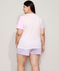 Pijama-Feminino-Plus-Size-com-Bolso-Manga-Curta-Colorida-Rosa-Claro-9971457-Rosa_Claro_2
