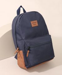 Mochila-de-Nylon-Masculina-Grande-com-Bolsos-Azul-Marinho-9973354-Azul_Marinho_2