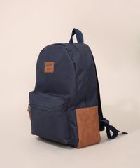 Mochila-de-Nylon-Masculina-Grande-com-Bolsos-Azul-Marinho-9973354-Azul_Marinho_3