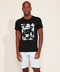 Camiseta-Masculina-Slim--Courage--Floral-Manga-Curta-Gola-Careca-Preta-9965753-Preto_4