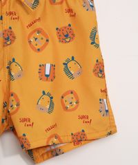 Bermuda-Surf-Infantil-Estampada-Bichinhos-Amarela-9963197-Amarelo_3