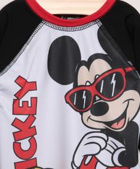 Camiseta-de-Praia-Infantil-Mickey-Raglan-Manga-Longa-com-Protecao-UV50--Preta-9966190-Preto_2