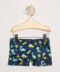 Sunga-Infantil-Boxer-Estampada-Dinossauros-com-Protecao-UV50---Azul-9973905-Azul_1
