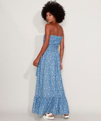 Vestido-Jeans-Feminino-Mindset-Longo-Tomara-que-Caia-Estampado-Floral-com-Faixa-para-Amarrar-Azul-Medio-9982681-Azul_Medio_2