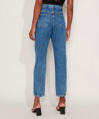 Calca-Jeans-Feminina-Mindset-Mom-Cintura-Alta-Marmorizada-Azul-Medio-9982693-Azul_Medio_2