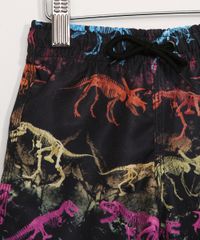 Bermuda-Surf-Infantil-Estampada-Dinossauros-Preta-9963183-Preto_4