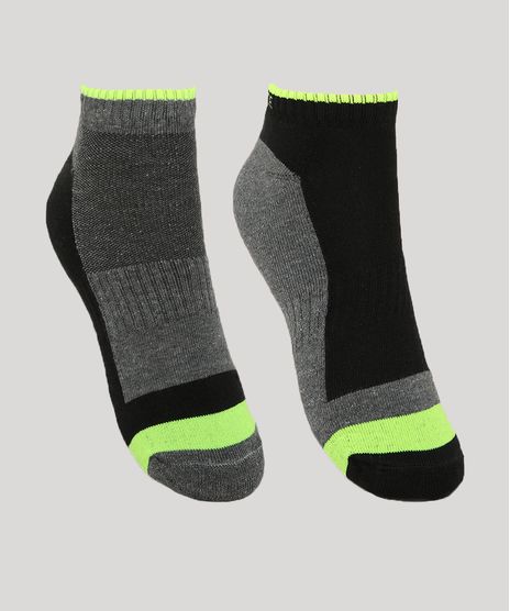 Kit-de-2-Meias-Masculinas-Esportivas-Ace-Cano-Baixo-Cinza-Mescla-Escuro-9944787-Cinza_Mescla_Escuro_1