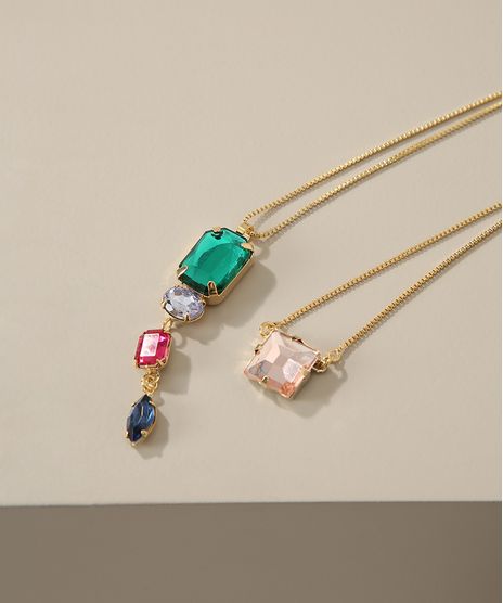Colar-Feminino-Duplo-com-Pedras-Dourado-9975284-Dourado_1