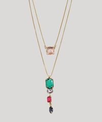 Colar-Feminino-Duplo-com-Pedras-Dourado-9975284-Dourado_2