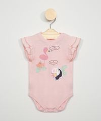 Body-Infantil-com-Estampa-Interativa-Flamingo-Manga-Curta-de-Babado-Rosa-9975131-Rosa_1