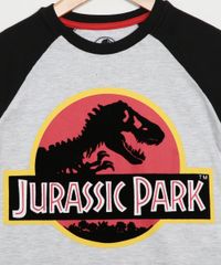 Pijama-Infantil-Jurassic-Park-Manga-Curta-Cinza-Mescla-9966395-Cinza_Mescla_2