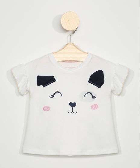 Blusa-Infantil-Cachorro-com-Orelhinhas-Manga-Curta-com-Babado-Off-White-9967459-Off_White_1