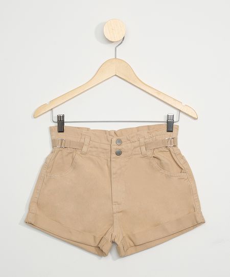 Short-de-Sarja-Juvenil-Clochard-Cintura-Alta-Bege-9966957-Bege_1