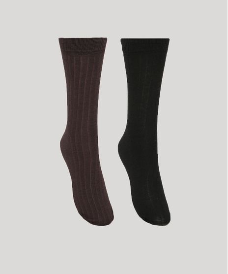Kit-de-2-Meias-Masculinas-Cano-Alto-Multicor-8490336-Multicor_1