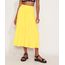 Saia-Feminina-Midi-Evase-com-Bolsos-Amarela-9978670-Amarelo_1