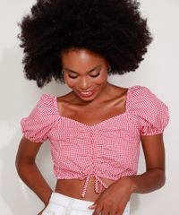 Blusa-feminina-Cropped-Estampada-Xadrez-Vichy-Manga-Bufante-Decote-Princesa-Vermelha-9967941-Vermelho_6