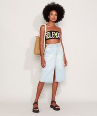 Saia-Jeans-Feminina-Midi-Clochard-com-Fenda-Azul-Claro-9972418-Azul_Claro_3