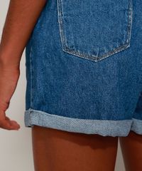 Short-Jeans-Feminino-Sawary-Clochard-Cintura-Alta-com-Fivela-Azul-Medio-9974664-Azul_Medio_4